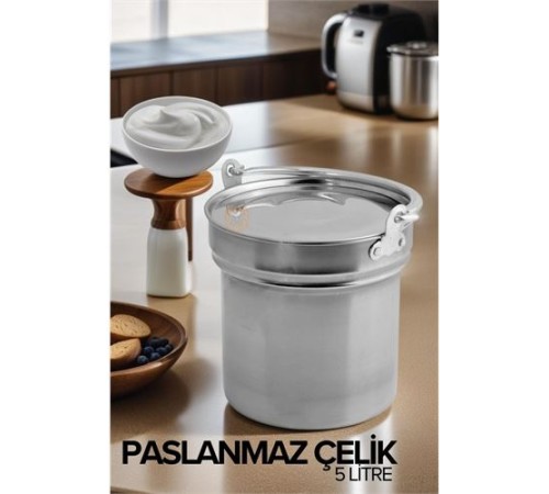 Yoğurt Bakracı 5 Lt Paslanmaz Çelik Yoğurt Bakracı 5 Lt Paslanmaz Çelik