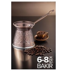 6-8 Kişilik XL Bakır Cezve İndüksiyon Tabanlı