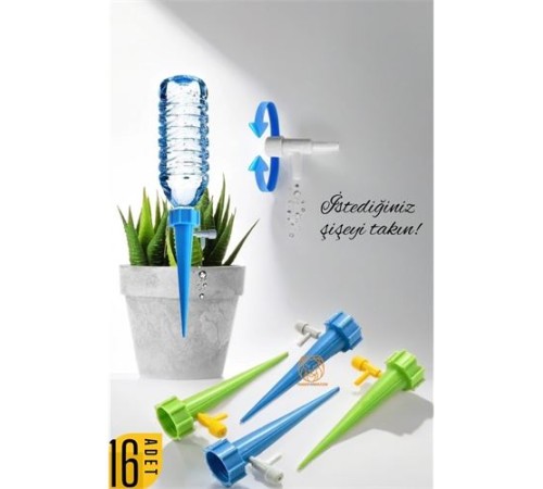 Çiçek Damlama Sulama Aparatı 16 Adet