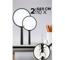 10X Büyüteç 6 ve 9 cm 2 li SET