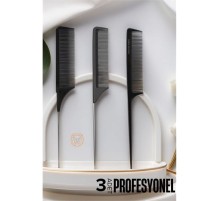 Krepe Boya Tarağı Profesyonel 3 lü Set
