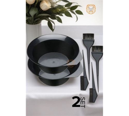 2 SET Saç Boyama Tabak Fırça Krepe Tarak Seti 2 SET Saç Boyama Tabak Fırça Krepe Tarak Seti