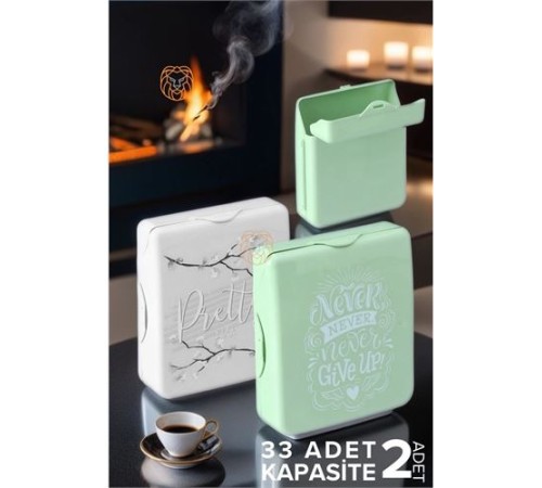 Sigara Kutusu 33 Adet Kapasiteli 2 ADET Sigara Kutusu 33 Adet Kapasiteli 2 ADET