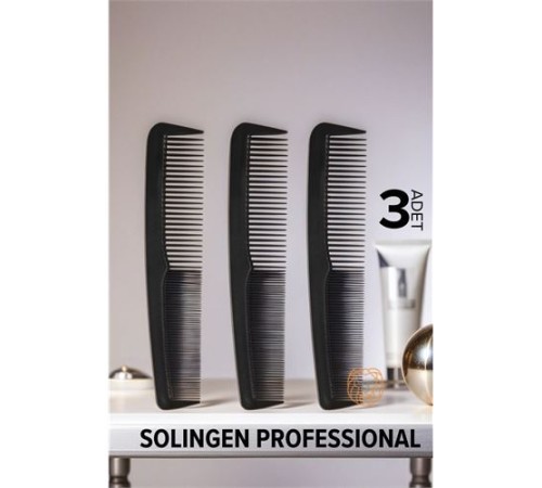 Erkek Cep Tarağı 12 Cm 3 ADET Solingen ProfessionaL Erkek Cep Tarağı 12 Cm 3 ADET Solingen ProfessionaL