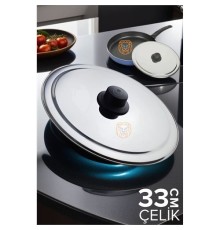 33 cm Kızartma Tavası Kapağı Çelik Żelazny Design
