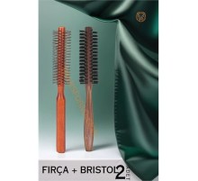 Fön ve Tarama Fırçası Ahşap 2 li SET