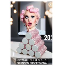 Isıtmalı Sulu Bigudi 2.5 cm 20 Adet Solingen Professional