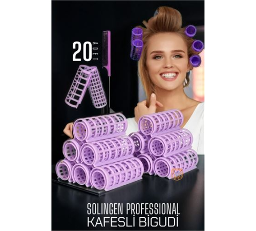 Kafes Gece Bigudisi 2.5 cm 20 Adet Solingen Professional Kafes Gece Bigudisi 2.5 cm 20 Adet Solingen Professional