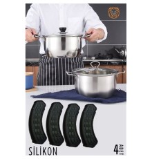 Tencere Tutucu Silikon 4 ADET