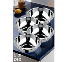 Yemek Tası Paslanmaz Çelik Çorba Kasesi 4 ADET