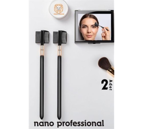 Nano Kaş Fırçası Kirpik Tarağı 2 ADET Absolute Professional Nano Kaş Fırçası Kirpik Tarağı 2 ADET Absolute Professional
