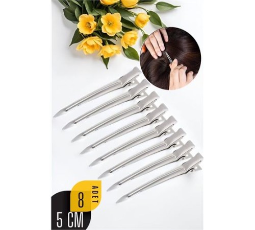 Saç Pensi Metal Toka 8 ADET