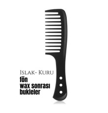 Bukleli Saç Fön Wax Sonrası Tarak Karbon Nano Absolute Professional