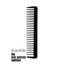 Bukleli Saç Fön Wax Sonrası Tarak Karbon Nano Absolute Professional