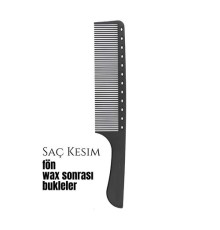 Berber Kuaför Saç Kesim Bukleli Saç Fön Wax Sonrası Tarak