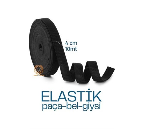 Yassı Bel Paça Giysi Lastiği 10 Metre 4 cm SİYAH Yassı Bel Paça Giysi Lastiği 10 Metre 4 cm SİYAH