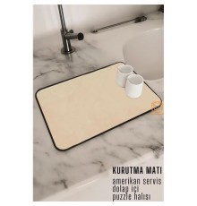 Bulaşık Durulama Kurutma Matı Süzücü Emici V.Valore Design