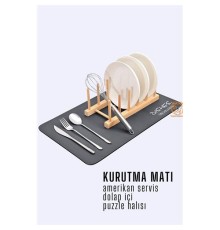 Bulaşık Durulama Kurutma Matı Süzücü Emici D.Reohouri Design