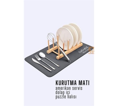 Bulaşık Durulama Kurutma Matı Süzücü Emici D.Reohouri Design Bulaşık Durulama Kurutma Matı Süzücü Emici D.Reohouri Design