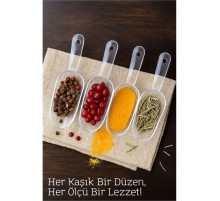 Şeffaf Baharat Kaşığı – Küçük Erzak Küreği