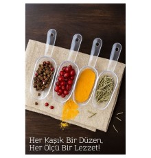 Şeffaf Baharat Kaşığı – Küçük Erzak Küreği
