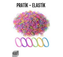 Pratik Saç Lastik Toka 400 ADET RENKLİ