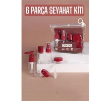 Seyahat Kiti Boş Şişe Seyahat Seti 6 Parça