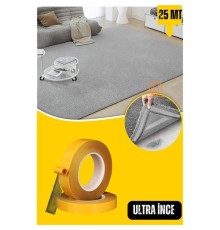 Halı Yapıştırıcı Halı Kaydırmaz Bant  Ultra İnce 25 Metre