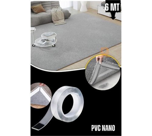 Halı Yapıştırıcı Halı Kaydırmaz Bant Nano PVC 6 Metre Halı Yapıştırıcı Halı Kaydırmaz Bant Nano PVC 6 Metre