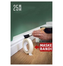 Maskeleme Bandı 25 Metre Çıkarılabilir Boyacı Bandı