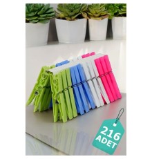 Plastik Çamaşır Mandalı 216 Adet