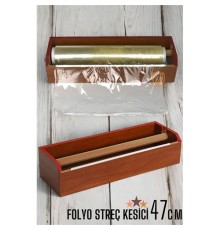 47 Cm Ahşap Streçlik Folyo Ve Streç Film Kesici