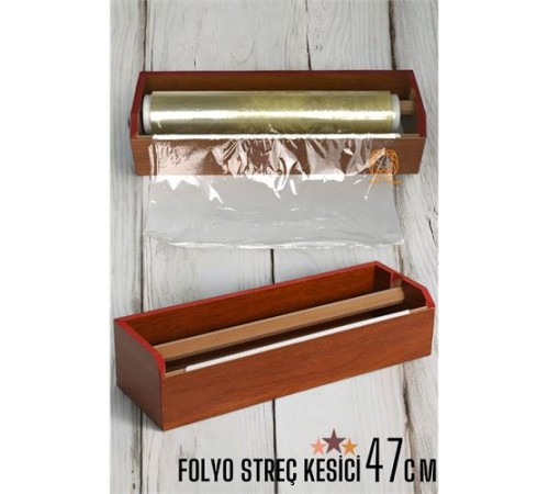 47 Cm Ahşap Streçlik Folyo Ve Streç Film Kesici 47 Cm Ahşap Streçlik Folyo Ve Streç Film Kesici