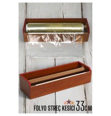 33 Cm Ahşap Streçlik Folyo Ve Streç Film Kesici