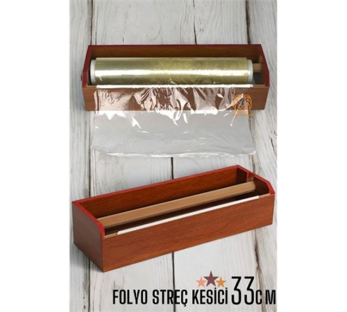 33 Cm Ahşap Streçlik Folyo Ve Streç Film Kesici 33 Cm Ahşap Streçlik Folyo Ve Streç Film Kesici