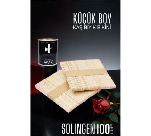 Ağda Spatulası Solingen Küçük Boy 100 ADET Ağda Spatulası Solingen Küçük Boy 100 ADET