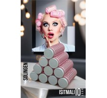 Isıtmalı Sulu Bigudi 2.5 cm 10 Adet Solingen Professional