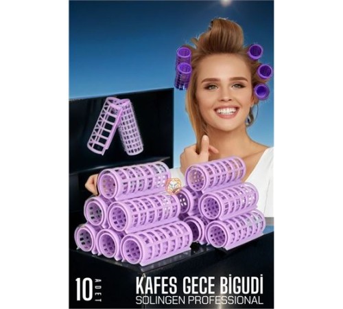 Kafes Gece Bigudisi 2.5 cm 10 Adet Solingen Professional Kafes Gece Bigudisi 2.5 cm 10 Adet Solingen Professional