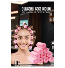 Süngerli Gece Bigudisi 3 cm 10 Adet Solingen Professional