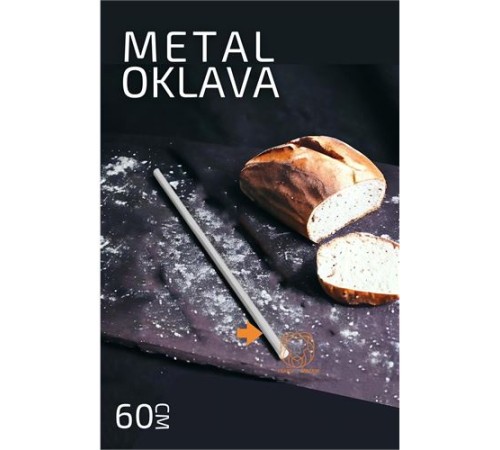 Metal Oklava 60 cm Hamur Açma Oklavası Metal Oklava 60 cm Hamur Açma Oklavası