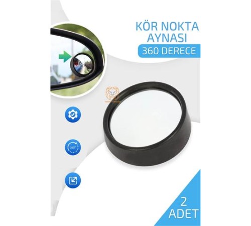 Araç Kör Nokta Aynası Dönerli 360 D 2 ADET Araç Kör Nokta Aynası Dönerli 360 D 2 ADET