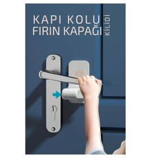 Çocuklara Kapı Kolu ve Fırın Kapağı Güvenlik Kilidi