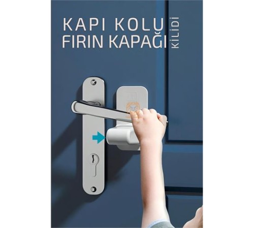Çocuklara Kapı Kolu ve Fırın Kapağı Güvenlik Kilidi Çocuklara Kapı Kolu ve Fırın Kapağı Güvenlik Kilidi