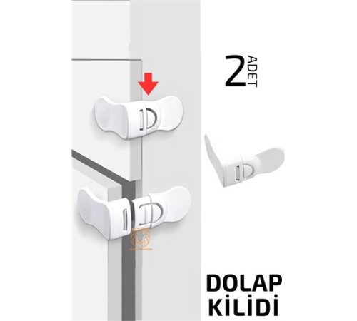Çocuklara Dolap Güvenlik Kilidi 2 ADET Çocuklara Dolap Güvenlik Kilidi 2 ADET