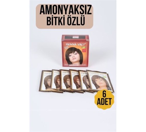 Kestane Amonyaksız Bitki Özlü 6 Lı Paket Saç Kınası Kestane Amonyaksız Bitki Özlü 6 Lı Paket Saç Kınası