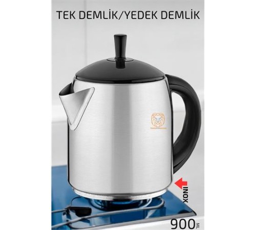 Inox Demlik 900 Ml Paslanmaz Çelik Semaver Çay Makine Demliği Inox Demlik 900 Ml Paslanmaz Çelik Semaver Çay Makine Demliği