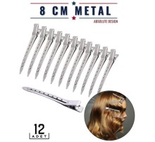 Saç Klipsi Metal Toka 12 Adet Absolute Design