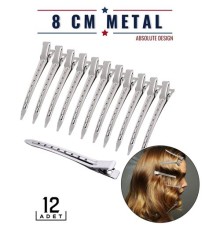Saç Klipsi Metal Toka 12 Adet Absolute Design