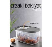 MultiBox Erzak Bakliyat Kutusu Sürgülü Kapak 7.5 Litre
