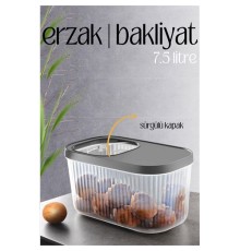 MultiBox Erzak Bakliyat Kutusu Sürgülü Kapak 7.5 Litre